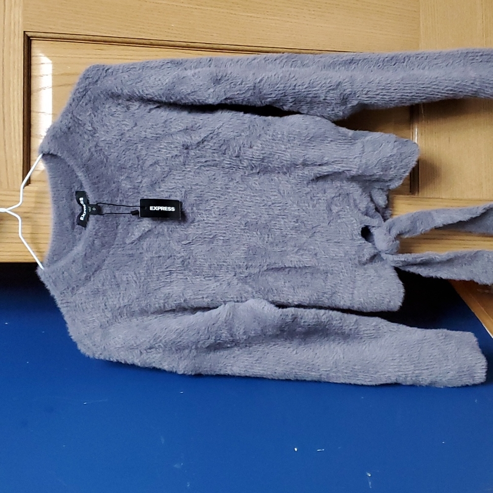 Grey Cropped Sweater